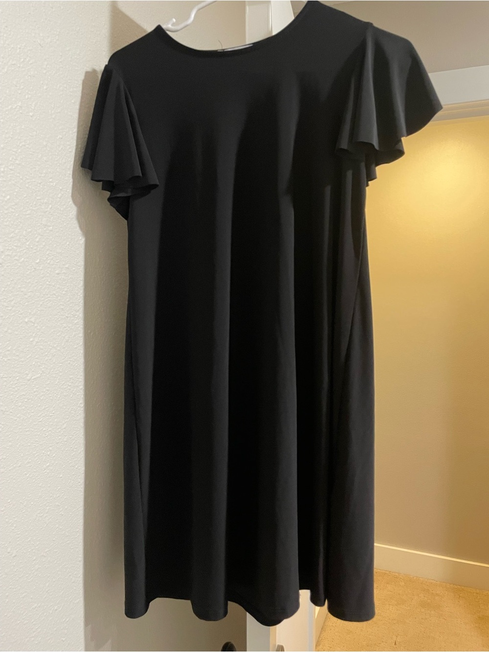 Annalee + Hope Black Ruffled Mini Dress